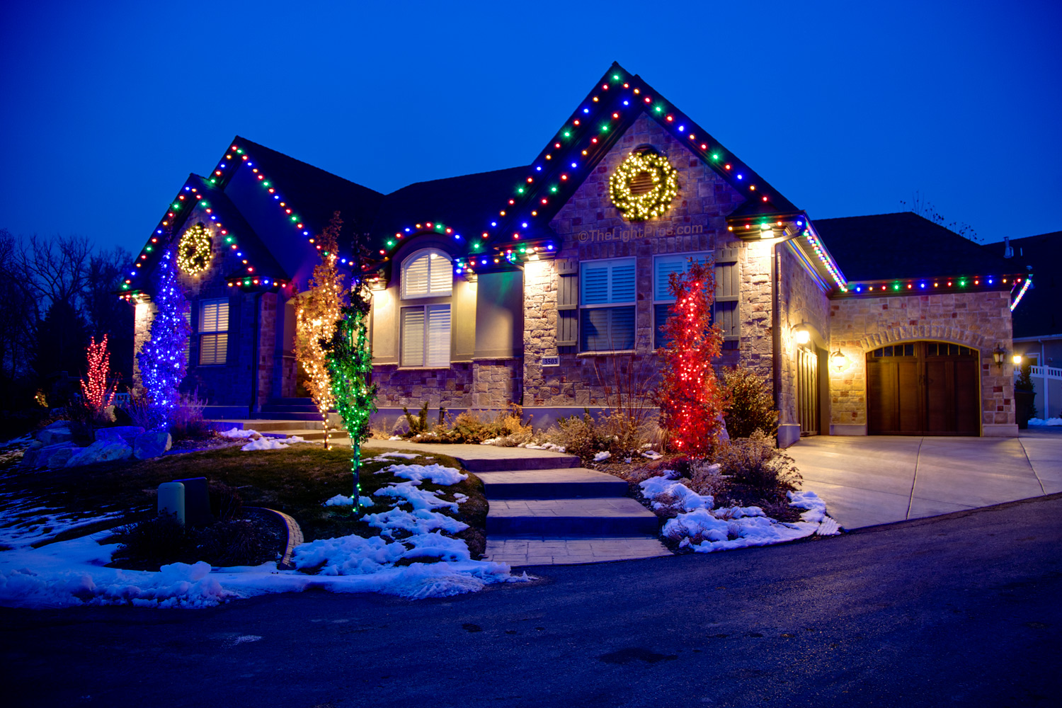 Residential Christmas Light Installation | The Light Pros